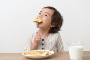 柔らかいものを食べる